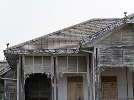 Abandoned buildings close-up urban exploration of historic architecture and weathered decay photo