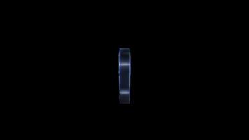 Rotating share icon on black background video