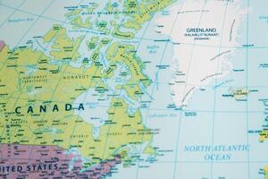 Exploring the arctic map cartographic insights of canada and greenland educational resource photo