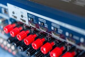Exploring audio technology sound equipment studio environment close-up view innovation photo