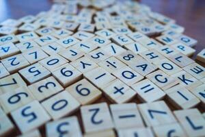 Engaging numerical games creative space educational content cozy environment close-up learning fun photo