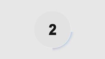 A white button with the number two on it video