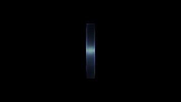 Rotating question mark symbol on black background video