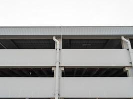 Structural design and architectural details of a multi-story parking garage photo