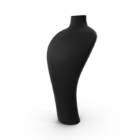 3d Preto abstrato manequim fracasso . moda exibição brincar em transparente fundo png