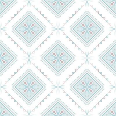 icy color geometric seamless pattern