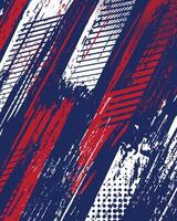 Abstract red and blue grunge pattern vector