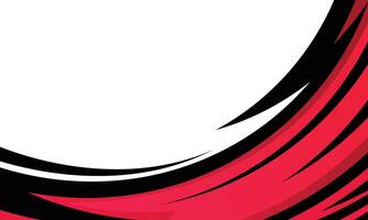 Abstract red curved lines modern background for car wrap sticker vector