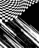 Checkered flag pattern with motion effect vector
