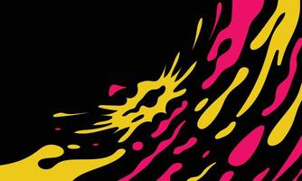 Yellow and Pink Liquid Abstract Splash Background vector