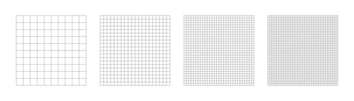 Blank Square Grid Paper Backgrounds with Empty Space for Various Uses. vector