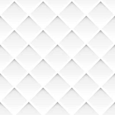 Square bas relief white color seamless pattern background graphic illustration.