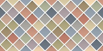 Square bas relief pastel color seamless pattern background graphic illustration. vector