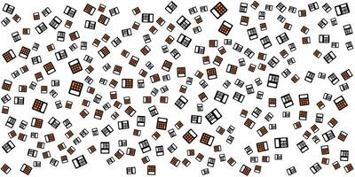 Abstract Pattern of Calculators on White Background. vector