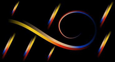 Dynamic Background with Colorful Gradient Swirl For presentation, Website banner, cover, and Wallpaper vector