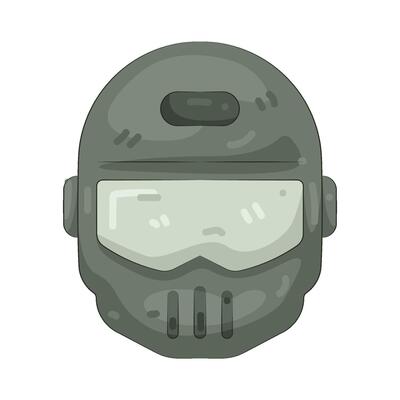 Futuristic Armored Helmet