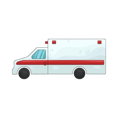 Illustration of Ambulance Vehicle