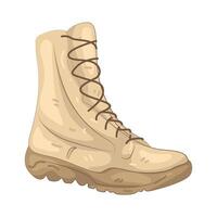 Military Combat Boot vector