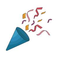 Confetti Party Popper vector
