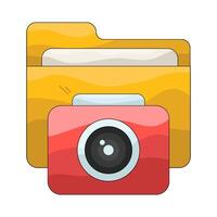 Camera in Folder vector