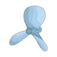 Three-Bladed Propeller illustration vector