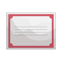Blank Graduation Certificate Frame vector