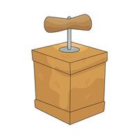 Illustration of Dynamite Detonator vector