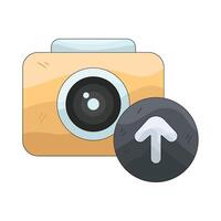 Camera Upload Illustration vector