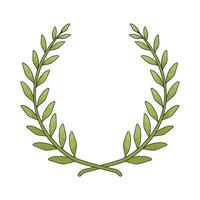 Green Laurel Wreath vector