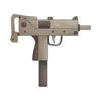 Illustration of Submachine Gun vector