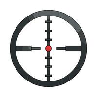 Sniper Scope Crosshair with Red Dot vector