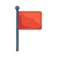 Warning Red Flag vector