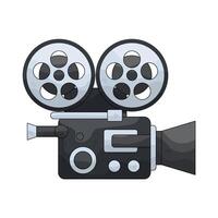 Retro Movie Camera vector