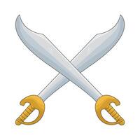 Two Crossed Swords vector