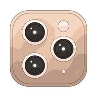Mobile Phone Camera Lens vector