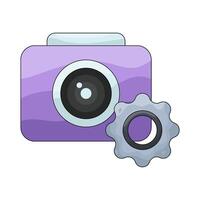 Camera Settings illustration vector