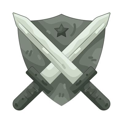 Shield with Crossed Swords