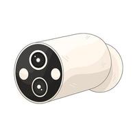 White Security Camera vector