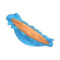 Surfboard on a Wave vector