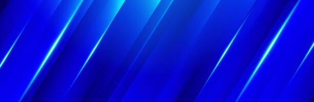 Modern bright blue gradient diagonal lines background template. Futuristic digital concept with light effects. Website, cover, banner, presentation. vector