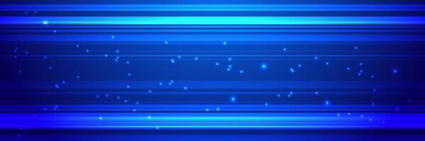 Technology blue background, horizontal lines, gradient speed lines, abstract, modern, banner, , website template, presentation vector