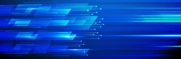 Dynamic blue abstract motion design vector