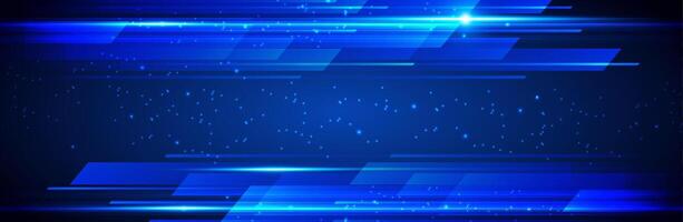 Blue abstract background with streaks of light vector