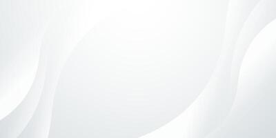 Minimal white abtrack background with gradient shadow and wavy lines. Banner, , website template, certificate, cover and presentation vector