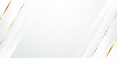 Luxury white abstract background with golden diagonal lines for use as design background, banner, , template, website, certificate and presentation. vector