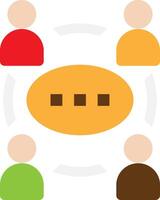 Learning Communication Technology Chat vector