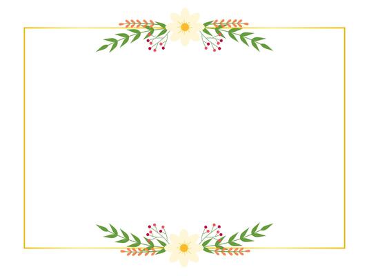 Pastel daisy flower frame, soft floral border perfect for greeting cards and banners