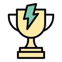 Training motivation icon flat line style illustration representing inspiration and goal-driven learning, suitable for coaching, personal development, and educational programs vector