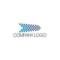 Gradient arrow concept logo symbol vector