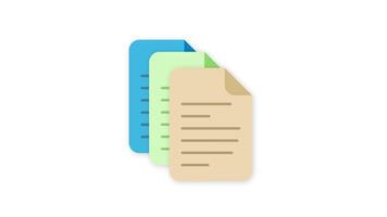 Document Icon Set Animation Representing File Management and Organization video